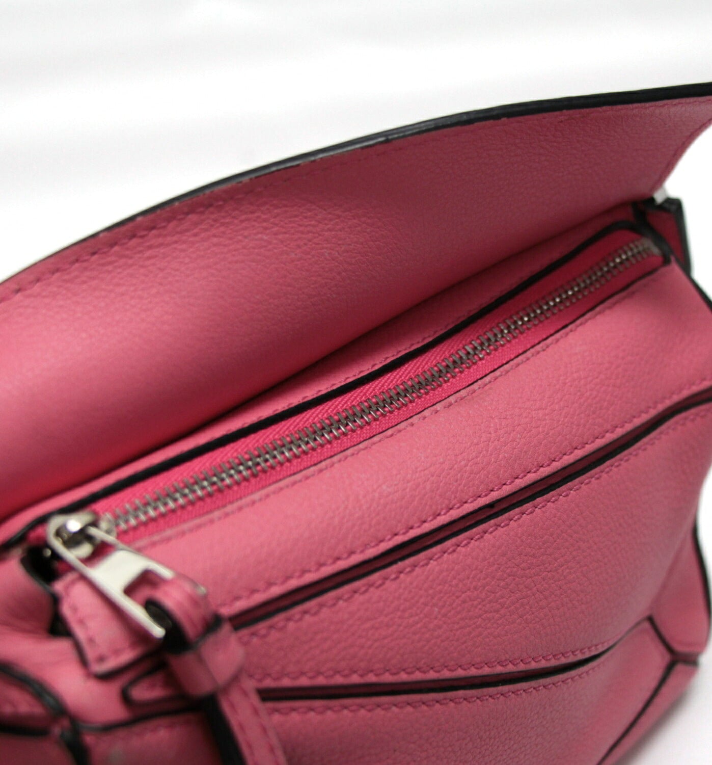 LOEWE Puzzle Bag Mini Leather 2WAY Bag Pink Size ONE SIZE