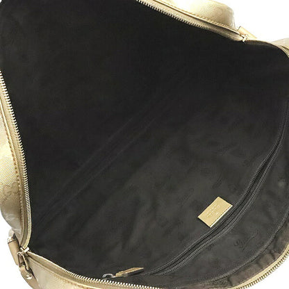 GUCCI GG Imprime PVC Leather Briefcase Gold Size ONE SIZE