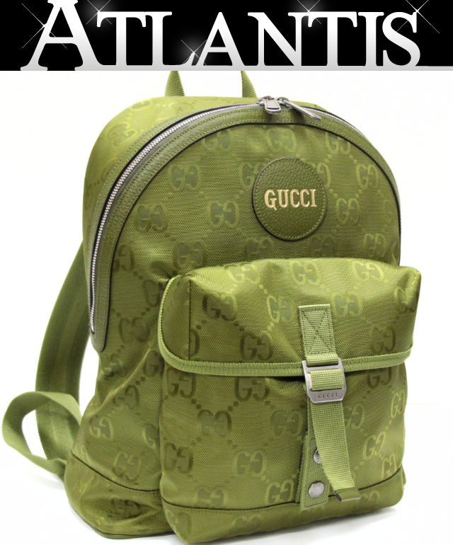 GUCCI Off the Grid Nylon Backpack Green Size ONE SIZE