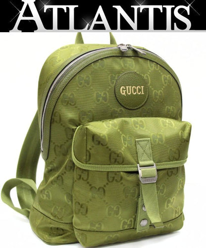 GUCCI Off the Grid Nylon Backpack Green Size ONE SIZE
