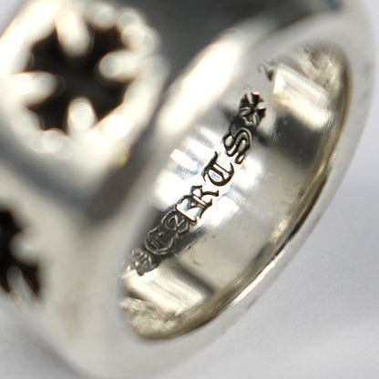 CHROME HEARTS CH Plus Thick Band Silver Ring Size ONE SIZE