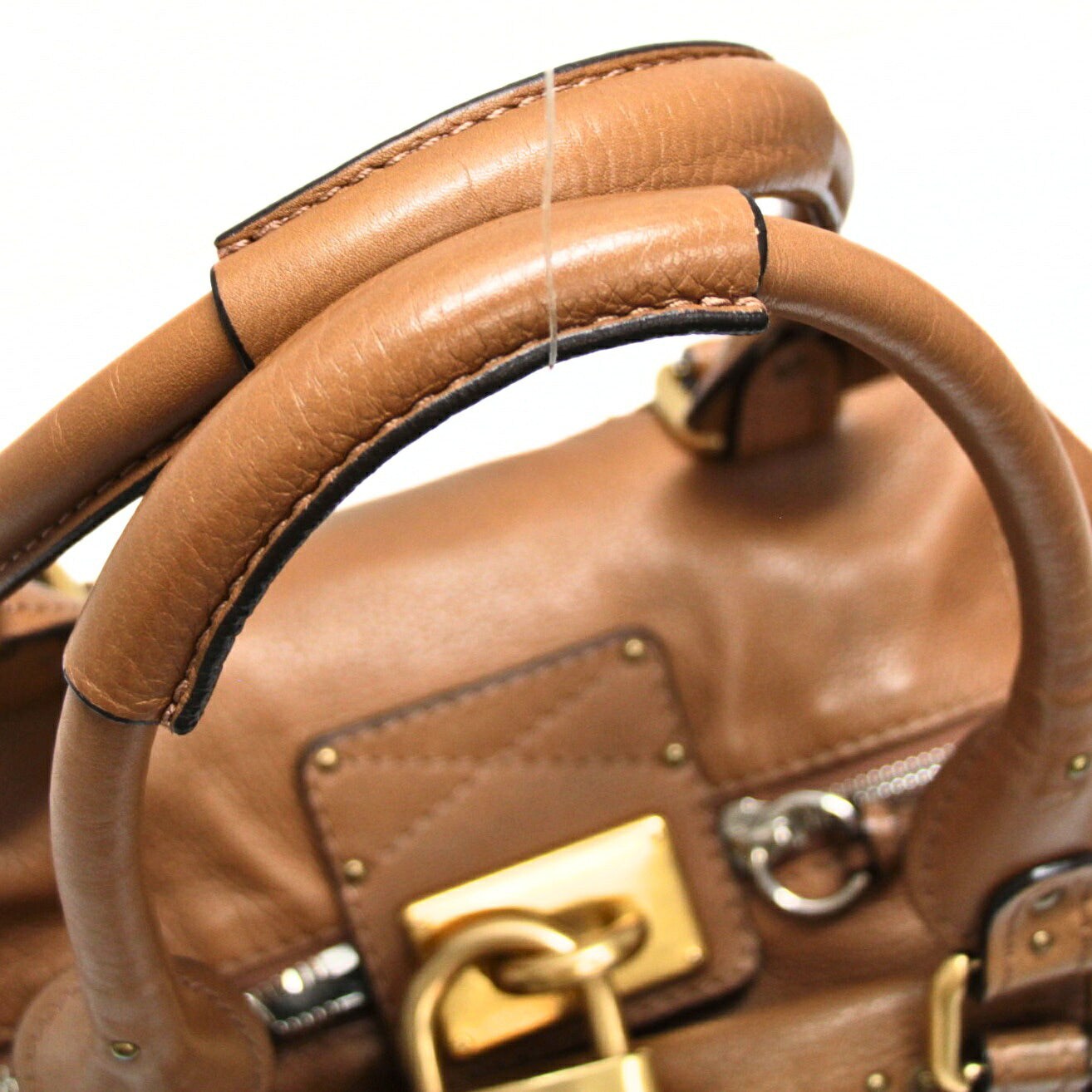 Chloe Paddington Mini Leather Handbag Brown Size ONE SIZE