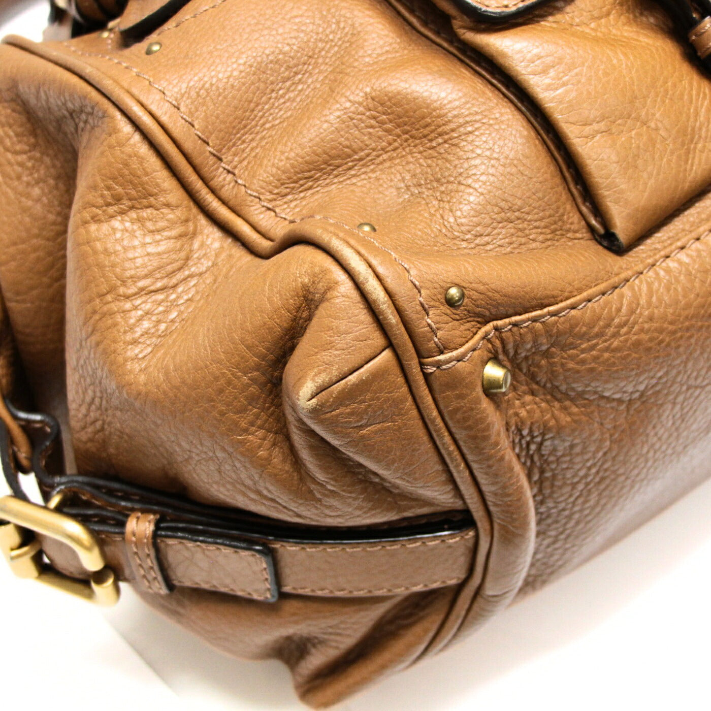 Chloe Paddington Mini Leather Handbag Brown Size ONE SIZE