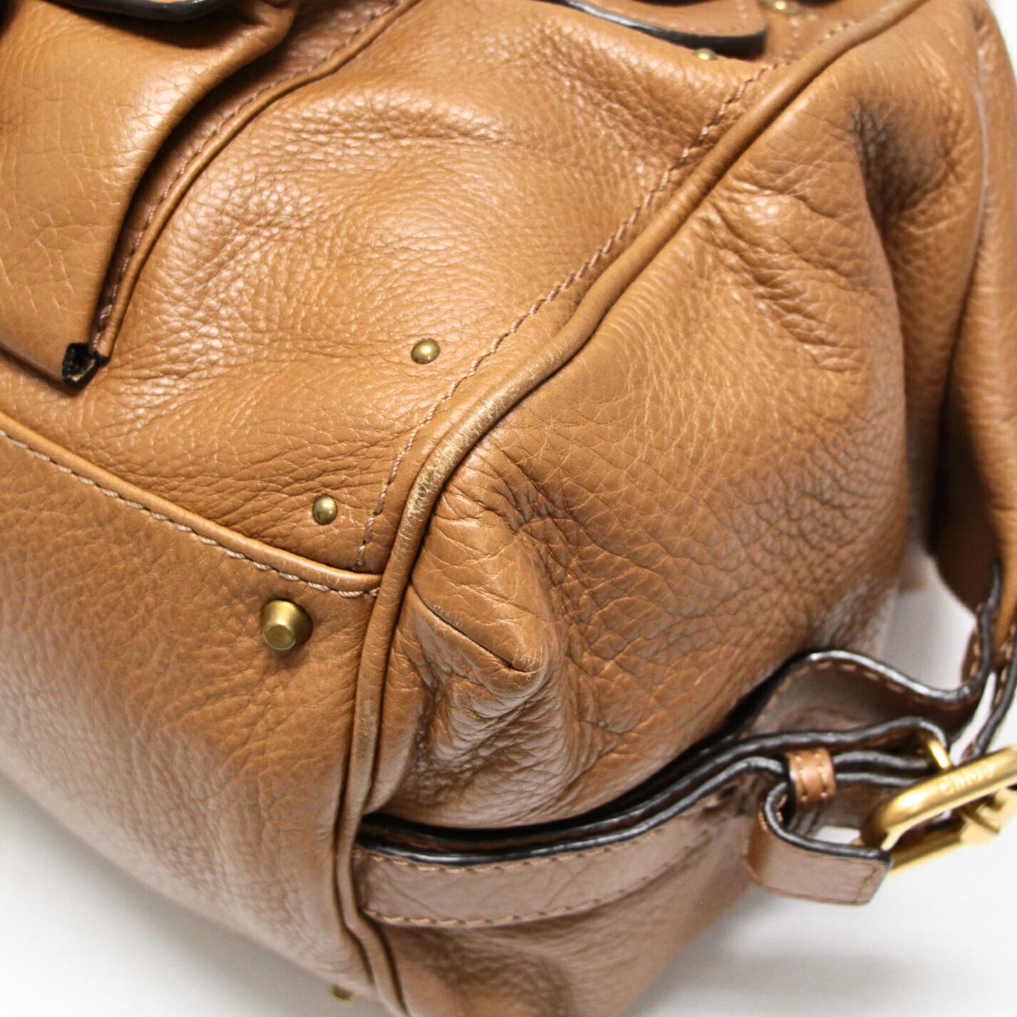 Chloe Paddington Mini Leather Handbag Brown Size ONE SIZE