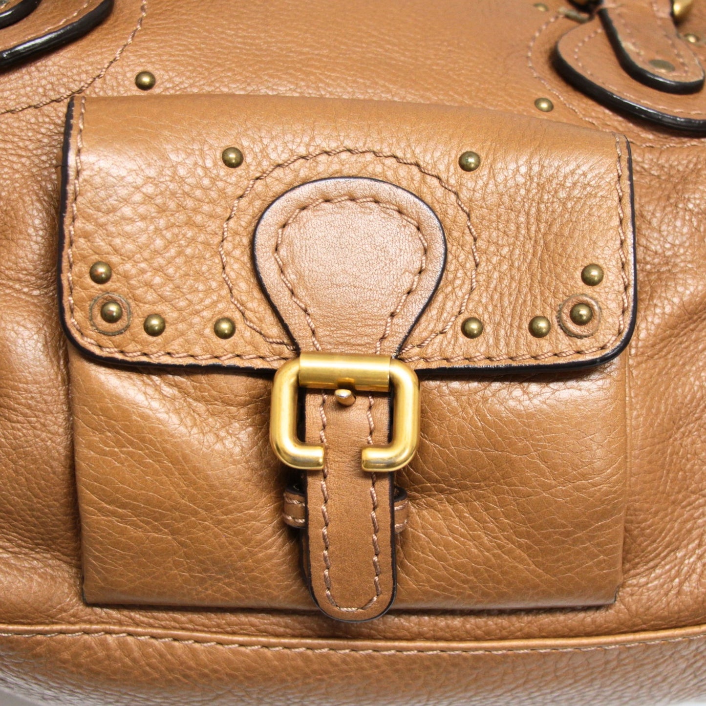 Chloe Paddington Mini Leather Handbag Brown Size ONE SIZE