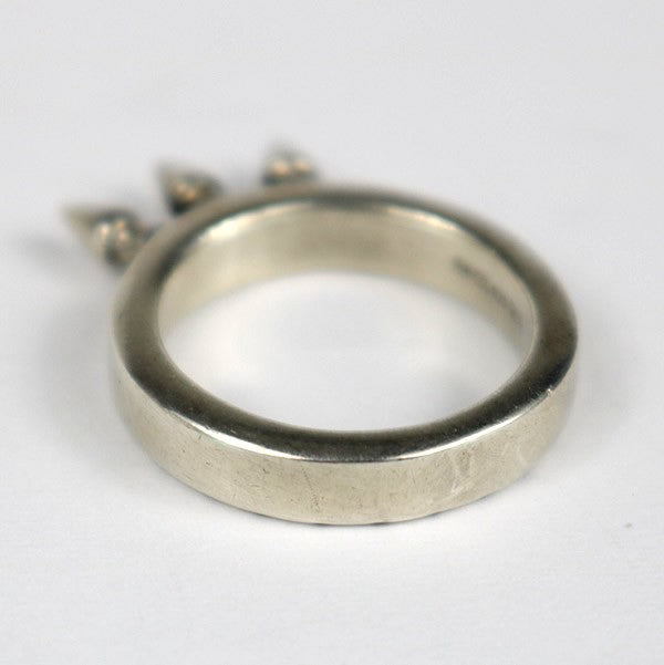 CHROME HEARTS Baby Bell Spike SV925 Ring Size ONE SIZE