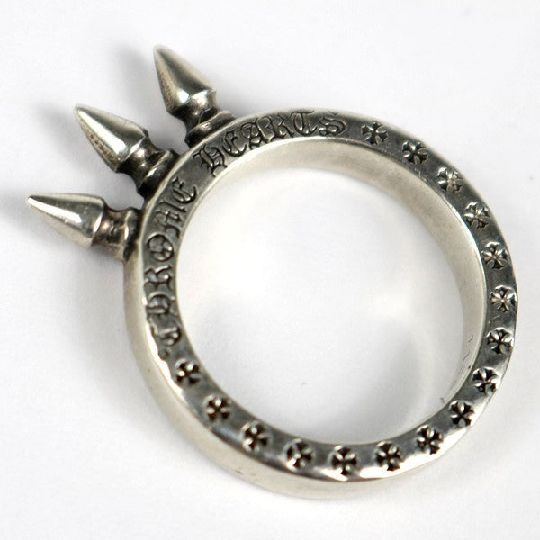 CHROME HEARTS Baby Bell Spike SV925 Ring Size ONE SIZE
