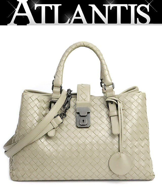 BOTTEGA VENETA Small Roma Bag Beige Size ONE SIZE