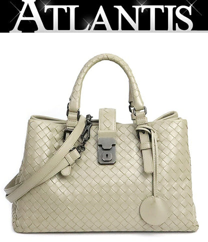 BOTTEGA VENETA Small Roma Bag Beige Size ONE SIZE