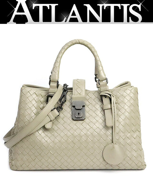 BOTTEGA VENETA Small Roma Bag Beige Size ONE SIZE