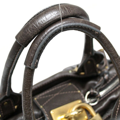 Chloe Paddington Small Leather Dark Brown Handbag Size ONE SIZE