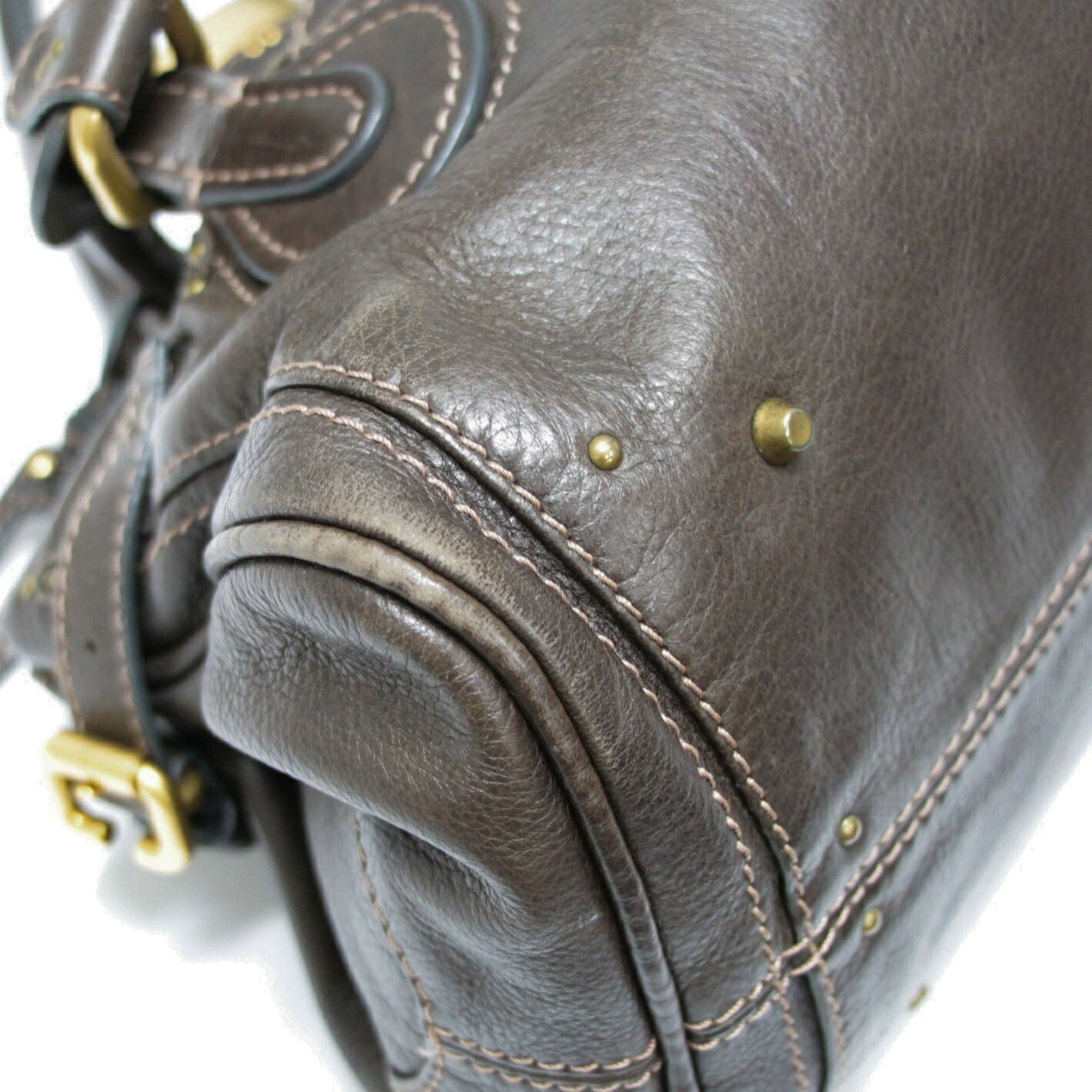 Chloe Paddington Small Leather Dark Brown Handbag Size ONE SIZE