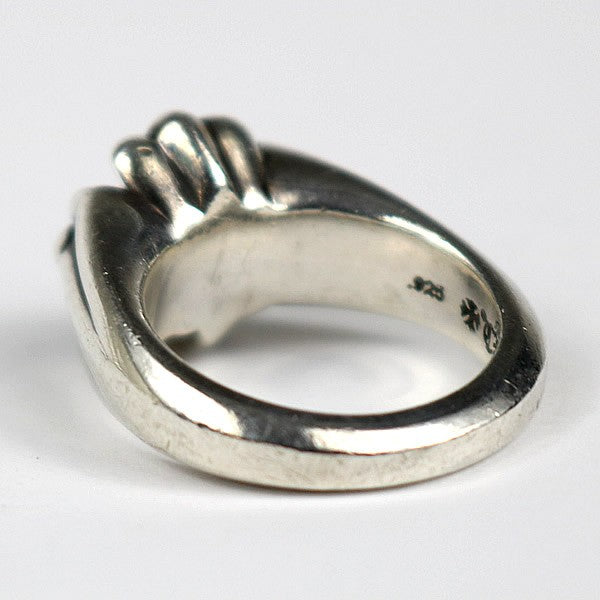 CHROME HEARTS Small Cutout CH Plus SV925 Ring Size ONE SIZE