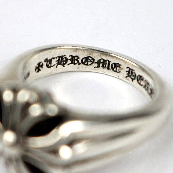 CHROME HEARTS Small Cutout CH Plus SV925 Ring Size ONE SIZE