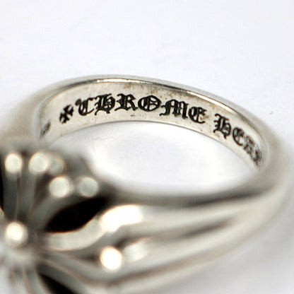 CHROME HEARTS Small Cutout CH Plus SV925 Ring Size ONE SIZE