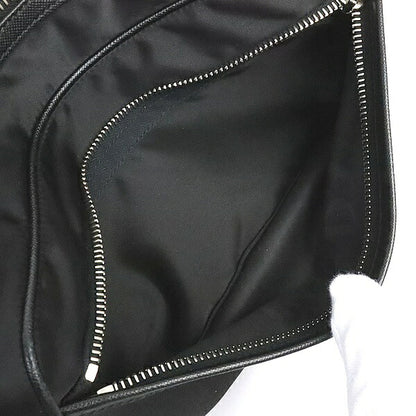 PRADA Triangle Logo Nylon Clutch Bag Black Size ONE SIZE