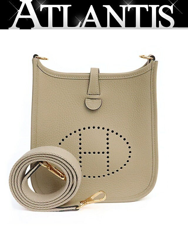 HERMES Evelyne TPM Taurillon Bag Craie Size ONE SIZE