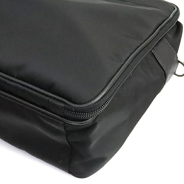 PRADA Triangle Logo Nylon 2WAY Briefcase Black Size ONE SIZE