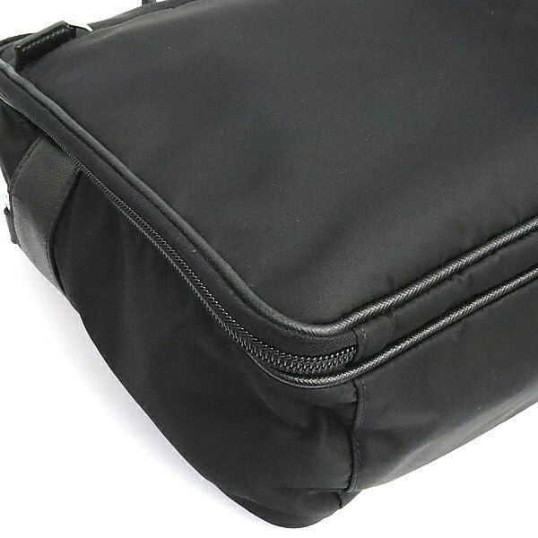 PRADA Triangle Logo Nylon 2WAY Briefcase Black Size ONE SIZE