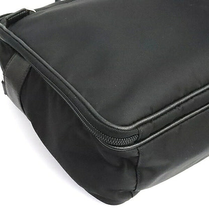 PRADA Triangle Logo Nylon 2WAY Briefcase Black Size ONE SIZE