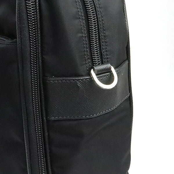 PRADA Triangle Logo Nylon 2WAY Briefcase Black Size ONE SIZE