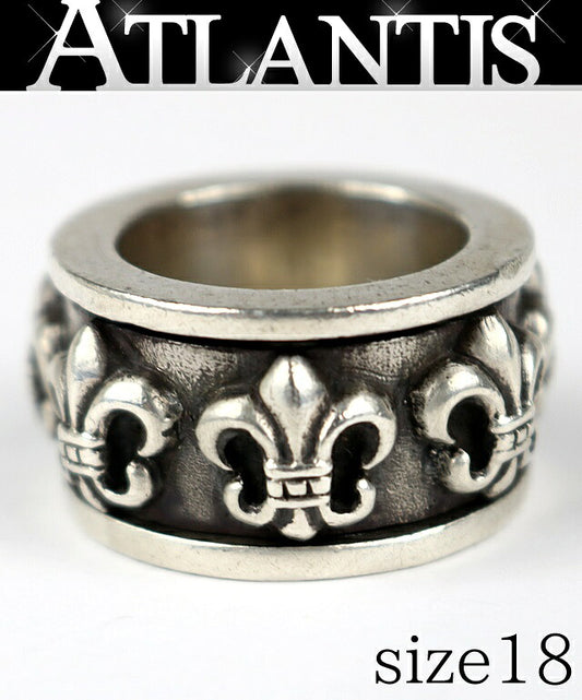 CHROME HEARTS BS Fleur Spinner SV925 Ring Size US 8.5