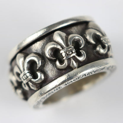 CHROME HEARTS BS Fleur Spinner SV925 Ring Size ONE SIZE