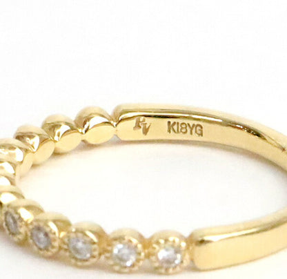Ponte Vecchio K18YG Diamond Marriage Ring Gold Size ONE SIZE