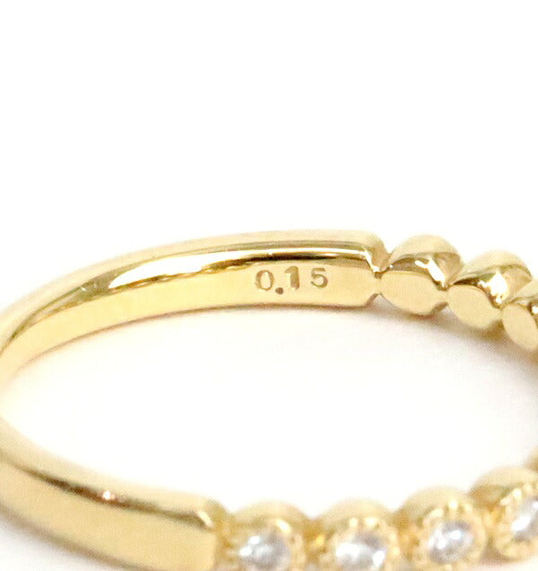 Ponte Vecchio K18YG Diamond Marriage Ring Gold Size ONE SIZE