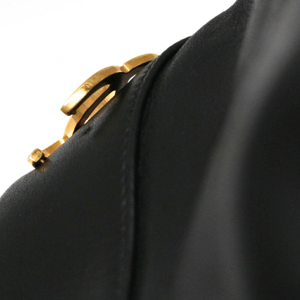 CHANEL Triple Coco Lambskin Bag Black Size ONE SIZE