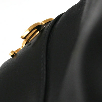 CHANEL Triple Coco Lambskin Bag Black Size ONE SIZE