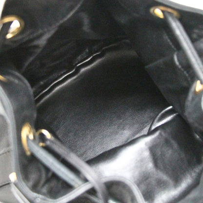 CHANEL Triple Coco Lambskin Bag Black Size ONE SIZE