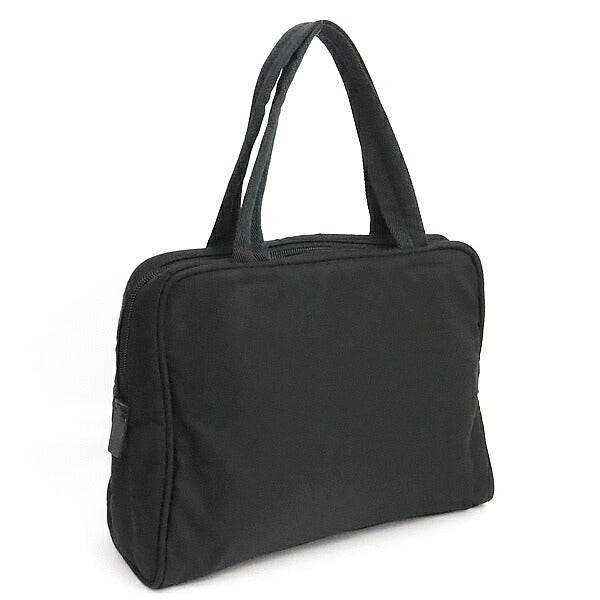 PRADA Tessuto Nylon Triangle Handbag Black Size ONE SIZE