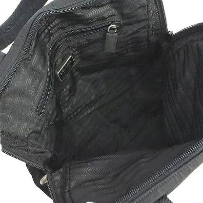 PRADA Tessuto Nylon Triangle Handbag Black Size ONE SIZE