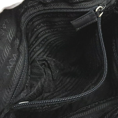 PRADA Tessuto Nylon Triangle Handbag Black Size ONE SIZE