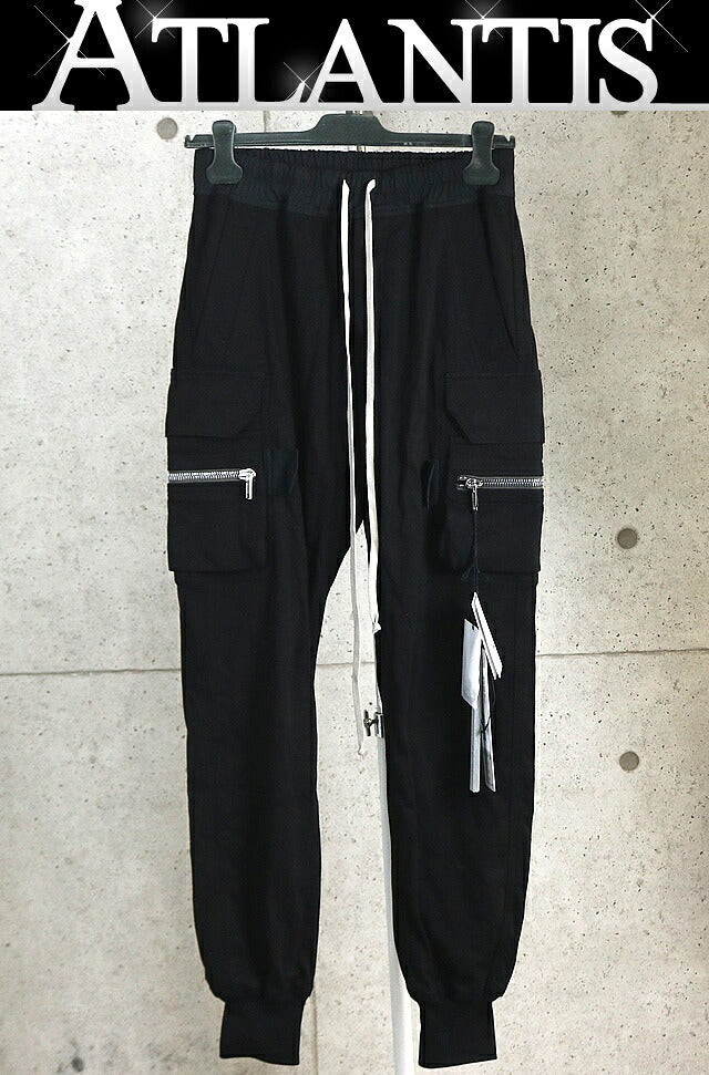 RICK OWENS Mastodon Cargo Pants Black Size 48