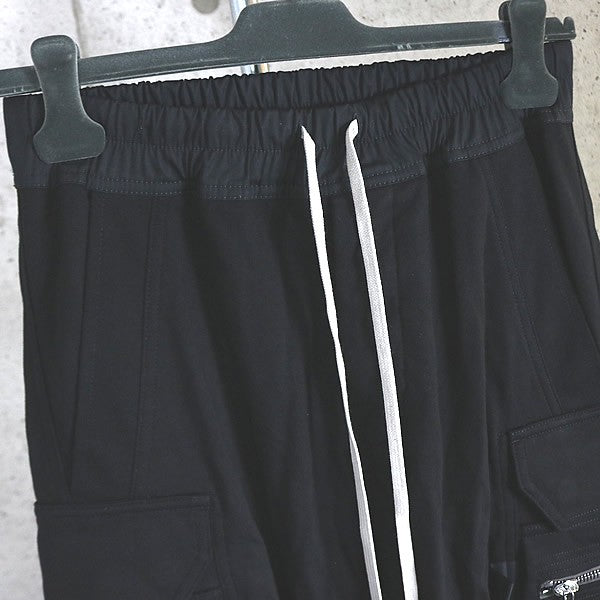 RICK OWENS Mastodon Cargo Pants Black Size 48