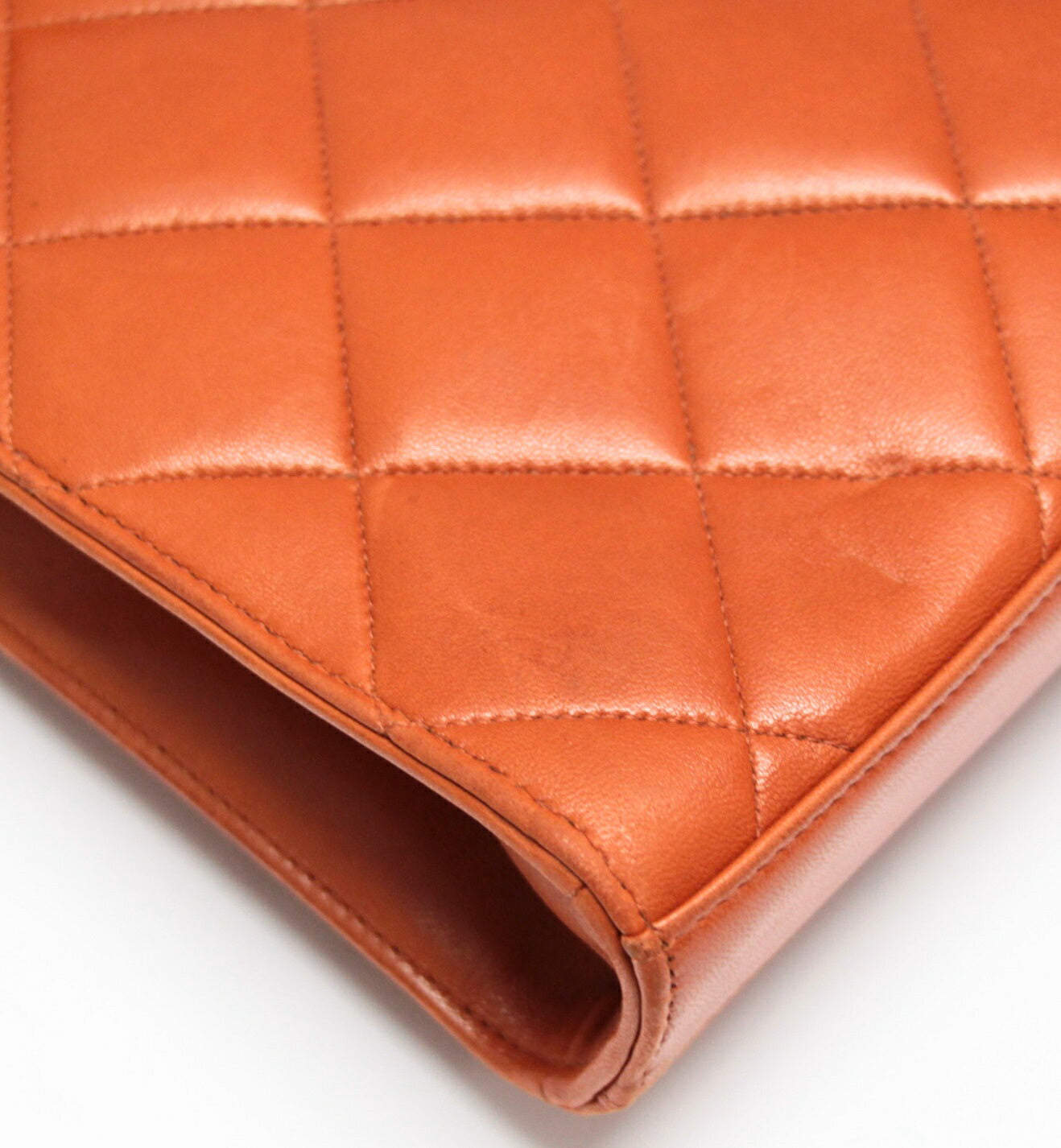 CHANEL Matelasse Lambskin Brown Briefcase Size ONE SIZE