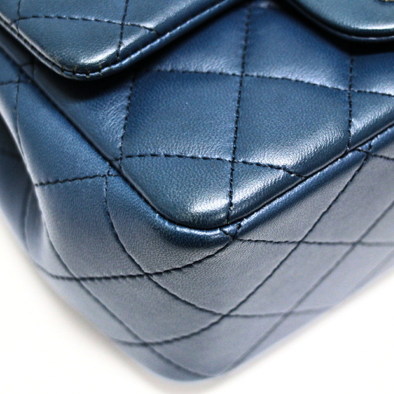 CHANEL Mini Matelasse 17 Lambskin Bag Blue Size ONE SIZE