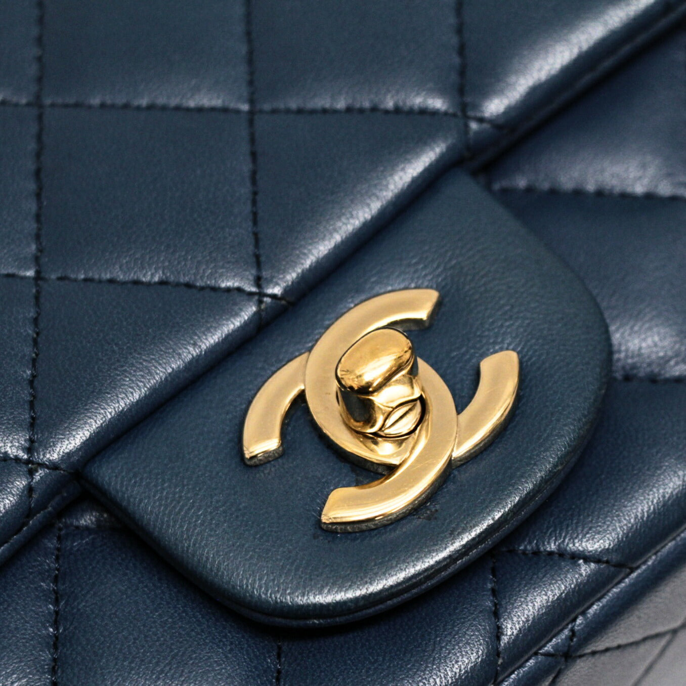 CHANEL Mini Matelasse 17 Lambskin Bag Blue Size ONE SIZE