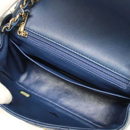 CHANEL Mini Matelasse 17 Lambskin Bag Blue Size ONE SIZE