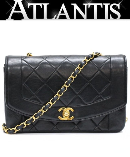 CHANEL Diana 22 Matelasse Lambskin Bag Black Size ONE SIZE