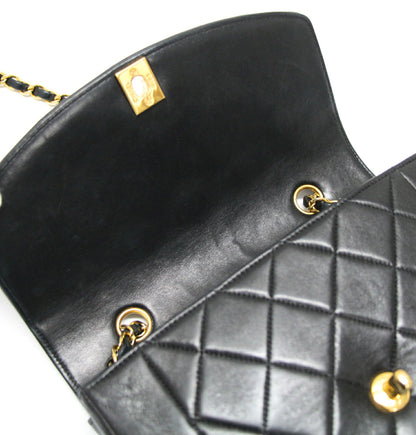 CHANEL Diana 22 Matelasse Lambskin Bag Black Size ONE SIZE