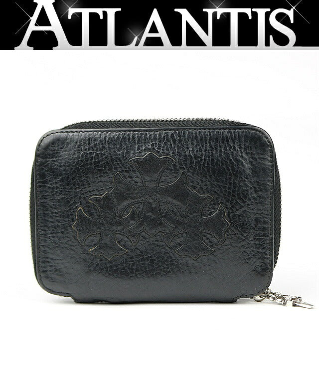 CHROME HEARTS Baby Bank Robber 3 Wallet Black Size ONE SIZE