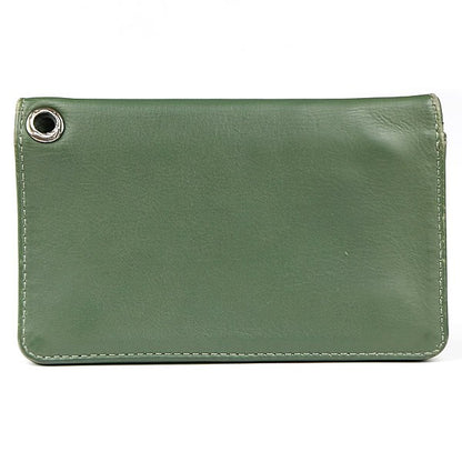 CHROME HEARTS 1ZIP Cross Patch Wallet Green Size ONE SIZE