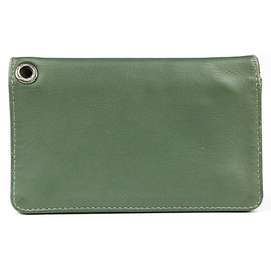 CHROME HEARTS 1ZIP Cross Patch Wallet Green Size ONE SIZE