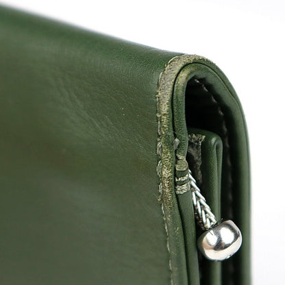 CHROME HEARTS 1ZIP Cross Patch Wallet Green Size ONE SIZE