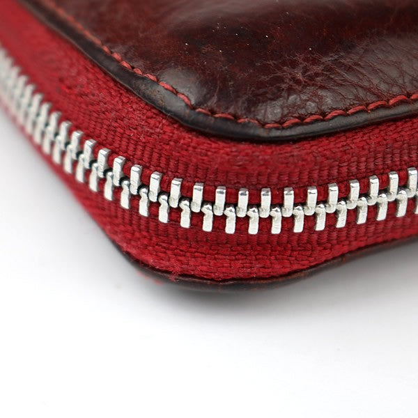 CHROME HEARTS Custom REC F ZIP #2 3 Wallet Red Size ONE SIZE