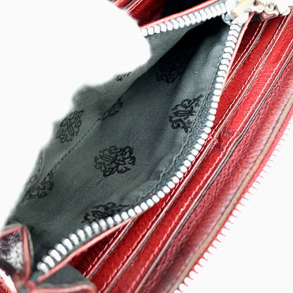 CHROME HEARTS Custom REC F ZIP #2 3 Wallet Red Size ONE SIZE