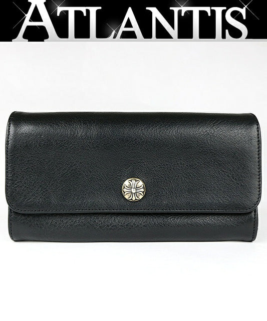 CHROME HEARTS JUDY Leather Long Wallet Black Size ONE SIZE